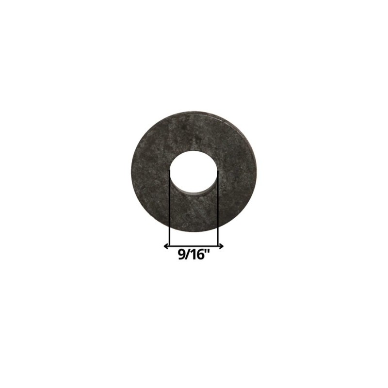 GOLILLA PLANA CALIBRADA NEGRA 9/16"