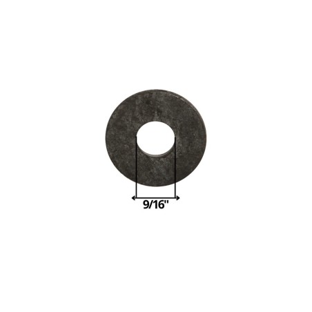 GOLILLA PLANA CALIBRADA NEGRA 9/16"