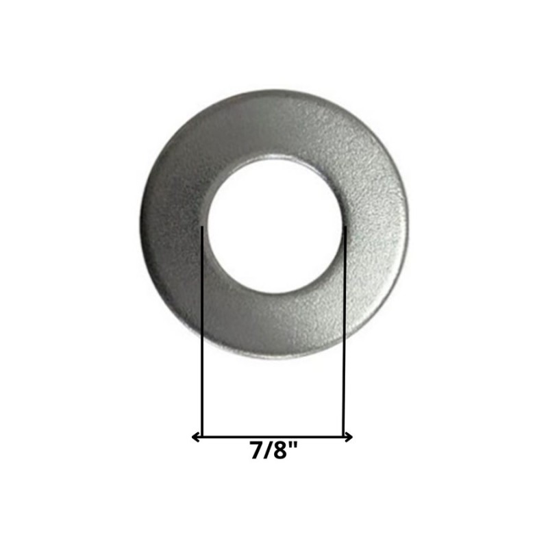 GOLILLA PLANA CALIBRADA ZINCADA 7/8"
