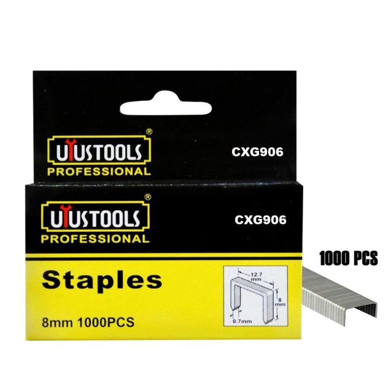 GRAPAS UYUSTOLLS 06 MM CAJA 1000 UNIDADES CXG 906