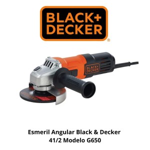 ESMERIL ANGULAR BLACK y amp DECKER 41/2 MODELO G650