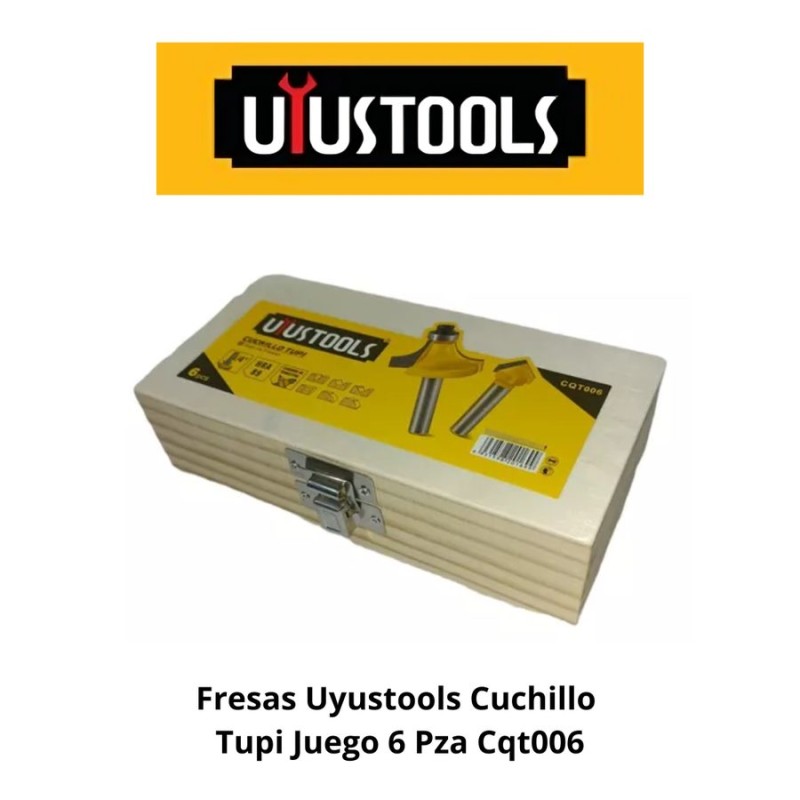 FRESAS UYUSTOOLS CUCHILLO TUPI JUEGO 6 PZA CQT006