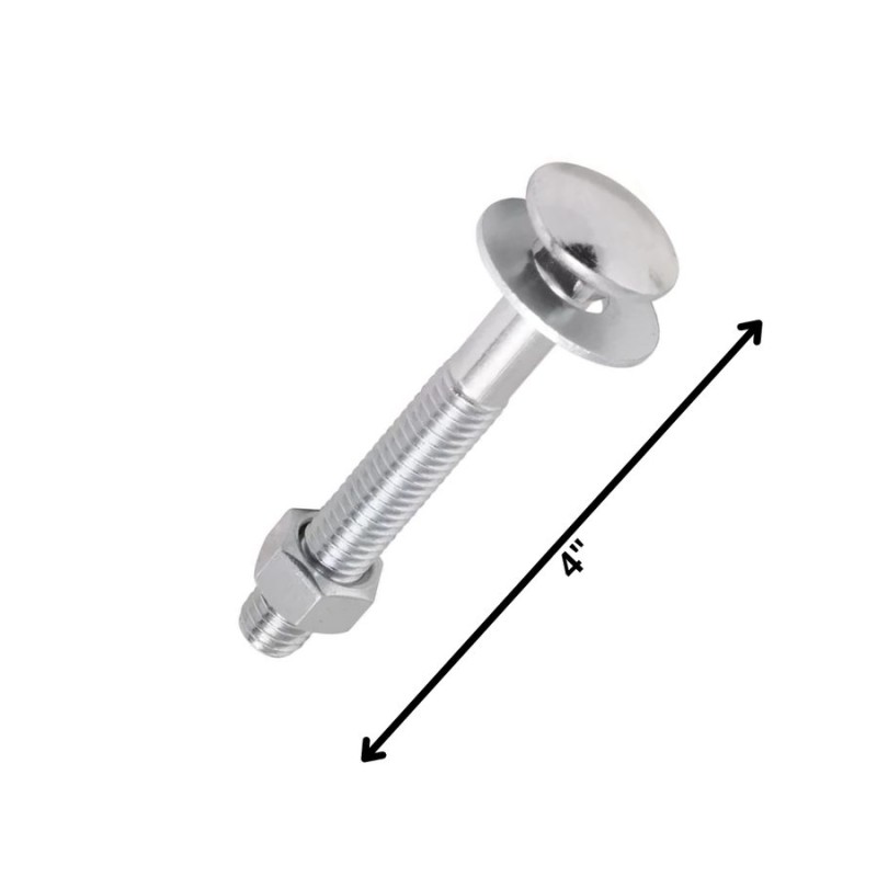 PERNO PARAFUSOS DICROMATADO C/TUERCA 3/8 X 4
