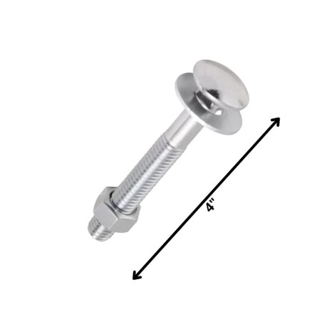 PERNO PARAFUSOS DICROMATADO C/TUERCA 3/8 X 4
