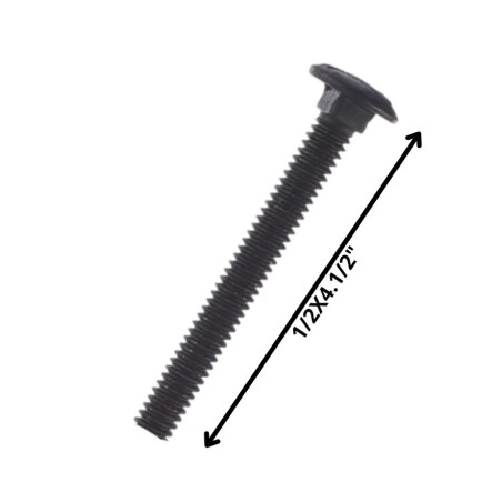 PERNO COCHE HILO CORRIENTE NEGRO (12) 1/2 X 4 1/2