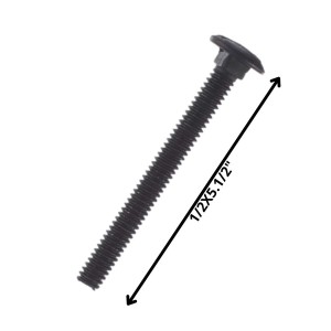 PERNO COCHE HILO CORRIENTE NEGRO (12) 1/2 X 5 1/2