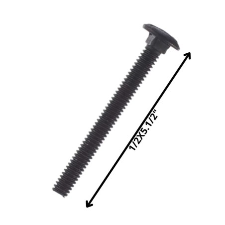 PERNO COCHE HILO CORRIENTE NEGRO (12) 1/2 X 5 1/2