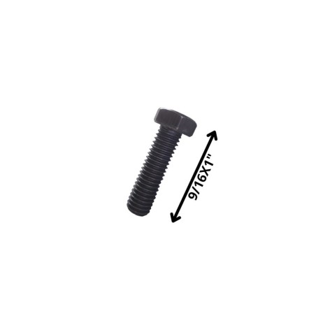 PERNO HEXAGONAL GRADO 2 HILO CTE 9/16 X 1 NEGRO