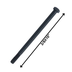 PERNO HEXAGONAL GRADO 2 HILO CTE 3/8 X 10 NEGRO