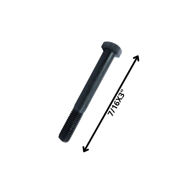 PERNO HEXAGONAL GRADO 2 HILO CTE 7/16 X 3 NEGRO