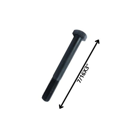 PERNO HEXAGONAL GRADO 2 HILO CTE 7/16 X 3 NEGRO