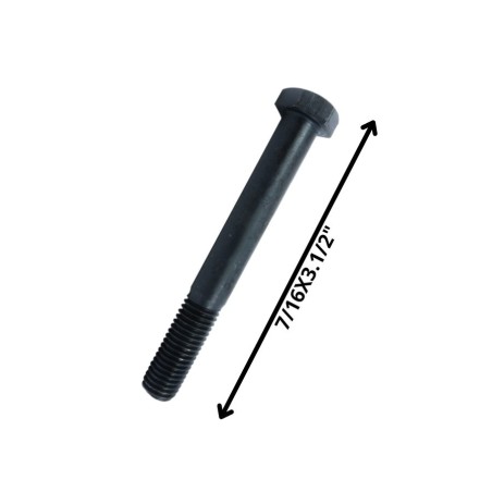 PERNO HEXAGONAL GRADO 2 HILO CTE 7/16 X 31/2 NEGRO