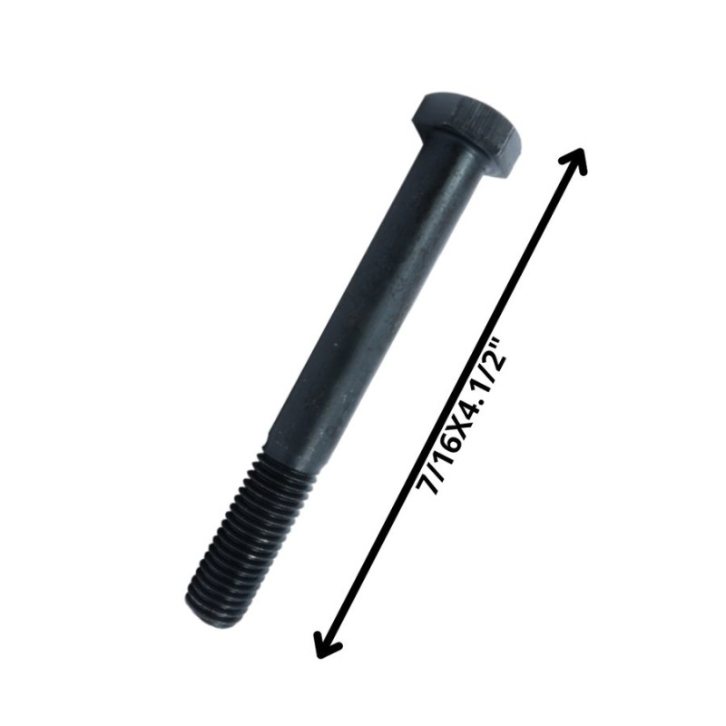 PERNO HEXAGONAL GRADO 2 HILO CTE 7/16 X 41/2 NEGRO