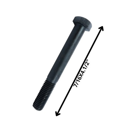 PERNO HEXAGONAL GRADO 2 HILO CTE 7/16 X 41/2 NEGRO