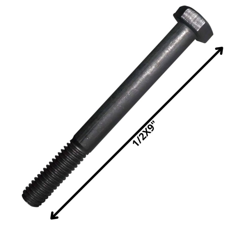 PERNO HEXAGONAL GRADO 2 HILO CTE 1/2 X 9 NEGRO