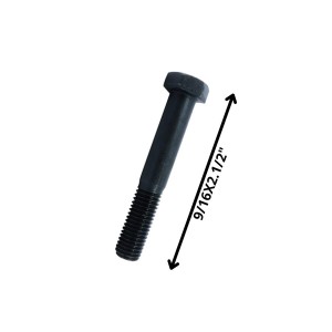 PERNO HEXAGONAL GRADO 2 HILO CTE 9/16 X 21/2 NEGRO