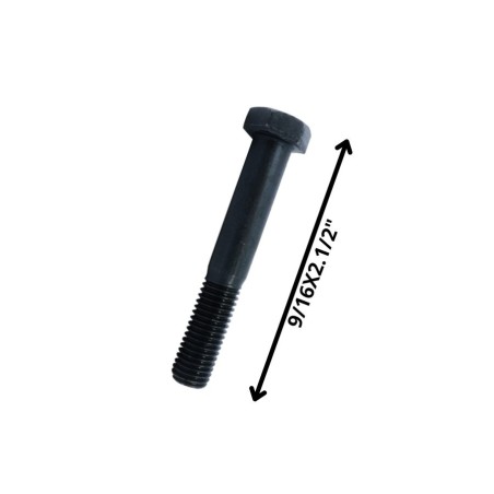 PERNO HEXAGONAL GRADO 2 HILO CTE 9/16 X 21/2 NEGRO