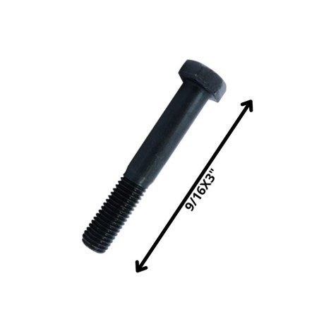 PERNO HEXAGONAL GRADO 2 HILO CTE 9/16 X 3 NEGRO