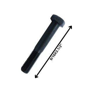 PERNO HEXAGONAL GRADO 2 HILO CTE 9/16 X 31/2 NEGRO