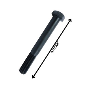 PERNO HEXAGONAL GRADO 2 HILO CTE 9/16 X 4 NEGRO