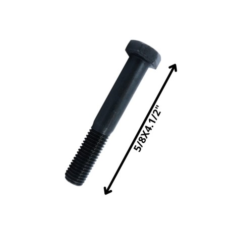 PERNO HEXAGONAL GRADO 2 HILO CTE 5/8 X 41/2 NEGRO