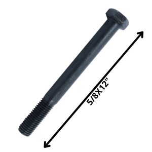PERNO HEXAGONAL GRADO 2 HILO CTE 5/8 X 12 NEGRO