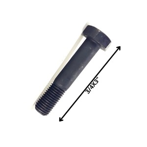 PERNO HEXAGONAL GRADO 2 HILO CTE 3/4 X 3 NEGRO
