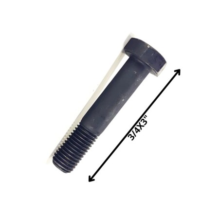 PERNO HEXAGONAL GRADO 2 HILO CTE 3/4 X 3 NEGRO