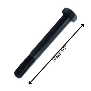 PERNO HEXAGONAL GRADO 2 HILO CTE 3/4 X 61/2 NEGRO