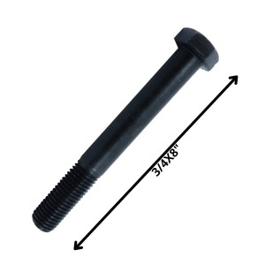 PERNO HEXAGONAL GRADO 2 HILO CTE 3/4 X 8 NEGRO