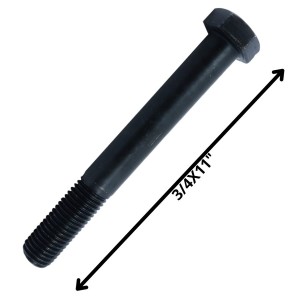 PERNO HEXAGONAL GRADO 2 HILO CTE 3/4 X 11 NEGRO