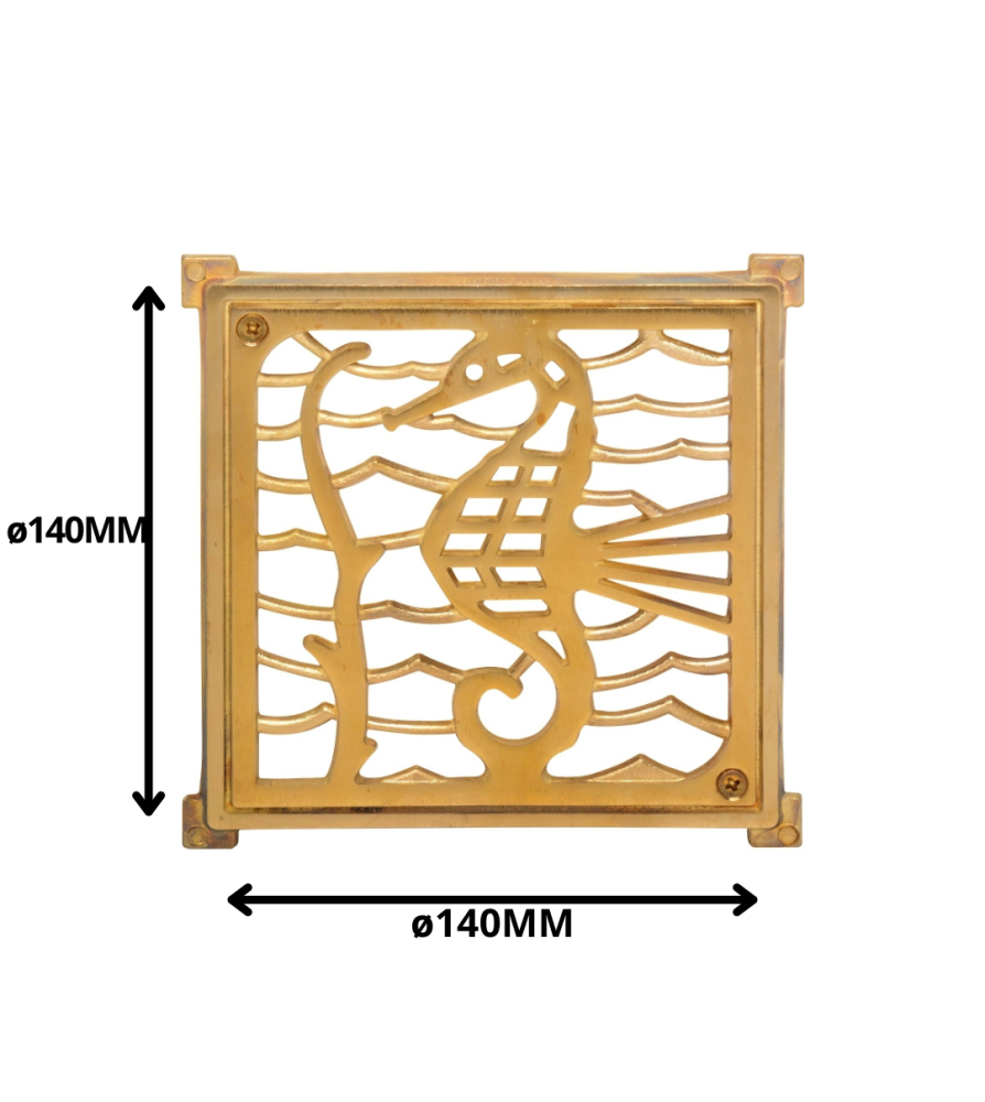 Rejilla Pileta Bronce Cuadrada 140 Mm 109253