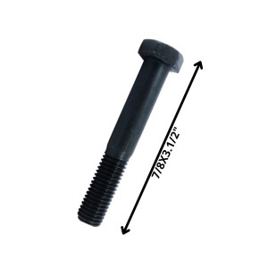 PERNO HEXAGONAL GRADO 2 HILO CTE 7/8 X 31/2 NEGRO
