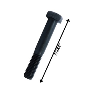 PERNO HEXAGONAL GRADO 2 HILO CTE 7/8 X 4 NEGRO