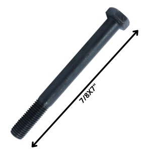 PERNO HEXAGONAL GRADO 2 HILO CTE 7/8 X 7 NEGRO