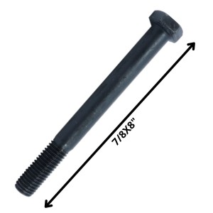 PERNO HEXAGONAL GRADO 2 HILO CTE 7/8 X 8 NEGRO