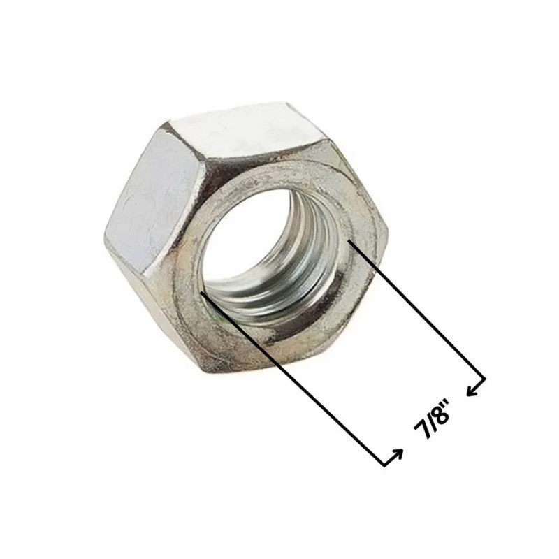 TUERCA HEXAGONAL ZINCADA 7/8"