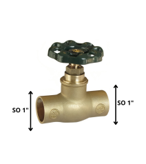 Llave Paso Compacta So 1"