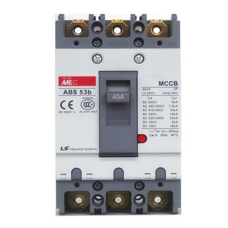 INTERRUPTOR AUT MEC TERMOMAG MCCB LS ABH53b 50A 3P