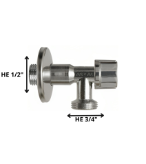 Llave Angular 1/2"x 3/4" He...