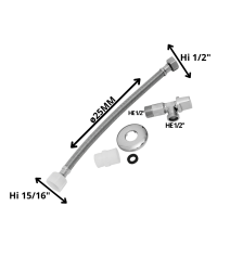 Llave Angular C/flexible...