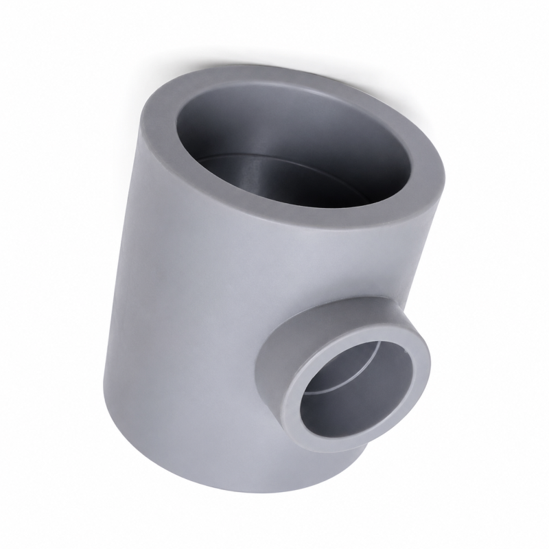 Tee Polifusion Reduccion 75x40x75 Mm - Socodima.cl