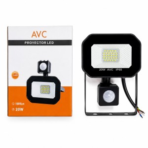 PROYECTOR AVC LED C/SENSOR 20W G/NG LUZ FRIA 6500K
