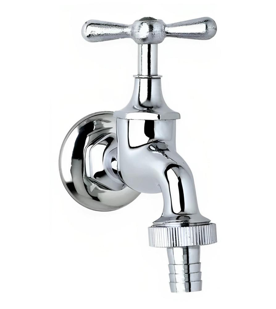 Llave Lavadora 1/2x3/4 Con Union Manguera Plumber