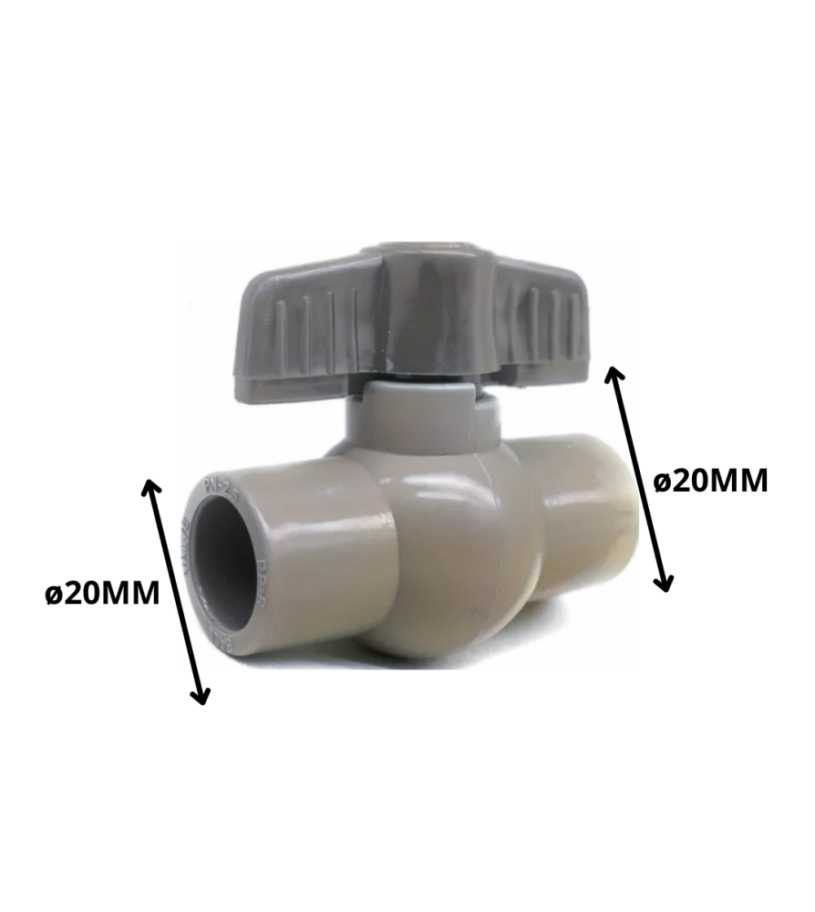 Llave Polifusion Bola 20 Mm Manilla Plast 90158