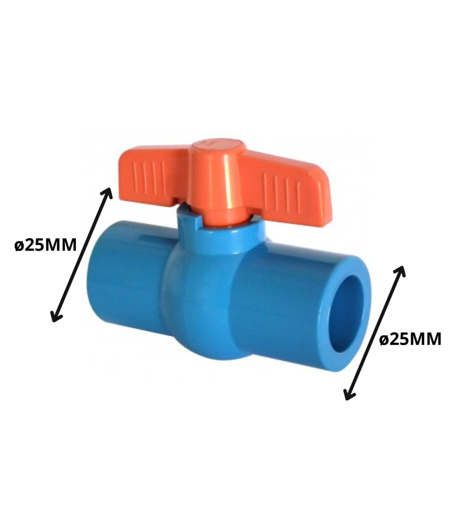 Llave Valvula Compacta 25 Mm Cementar