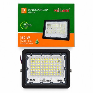 PROYECTOR VELLMAX S/SENSOR 50W G/NG LUZ FRIA