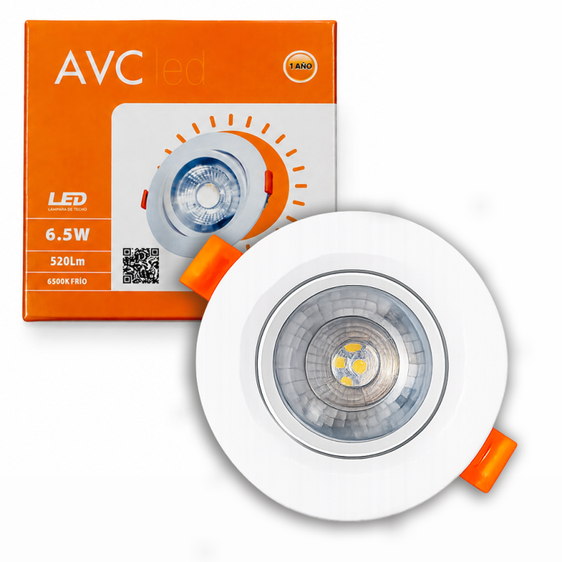 LAMPARA TECHO AVC DIRIGIBLE 4905R 6,5 W LUZ CALIDA