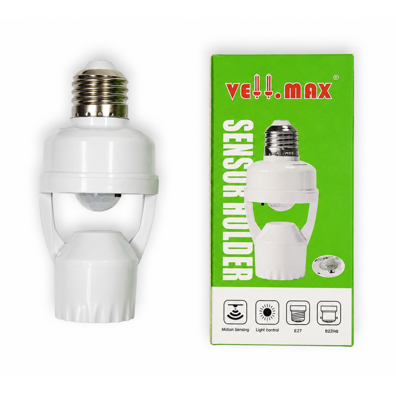 SENSOR DE MOVIMIENTO VELL-MAX AMPOLLET E-27 V-0160