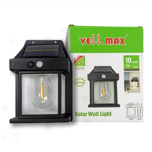 APLIQUE SOLAR VELLMAX CON FILAMENT 10W V-WALL-9301